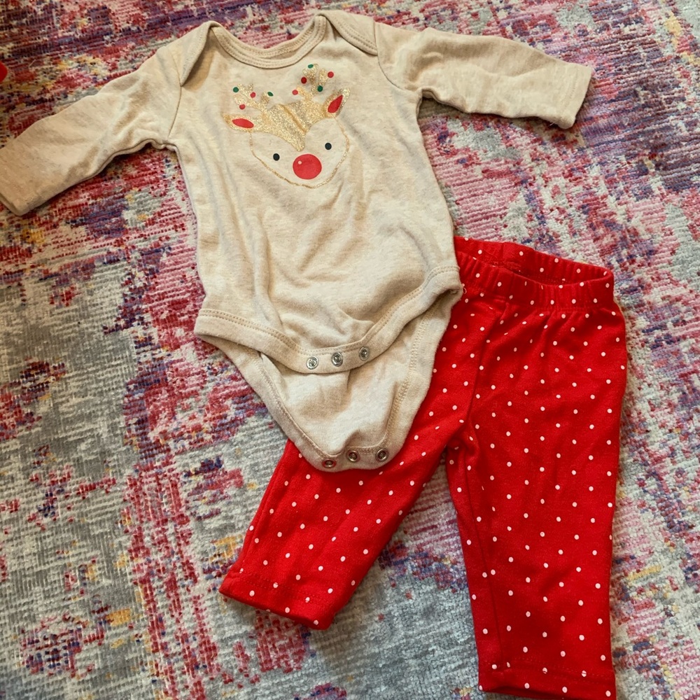 Holiday Time Christmas Reindeer outfit